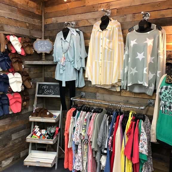 Pickles & Olives boutique, women's clothing, jandels, crazy socks, shopping Waco, Texas
